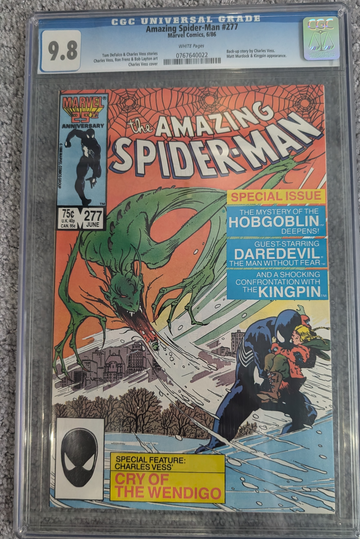 Amazing Spider-man #277 CGC 9.8 * White pages* 