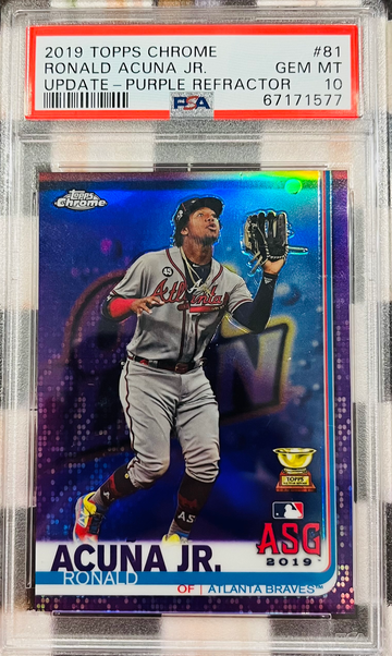 2019 Topps Chrome Update Ronald Acuna Jr PSA 10