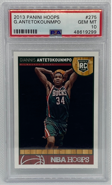 GIANNIS ANTETOKOUNMPO 2013 Hoops RC PSA 10