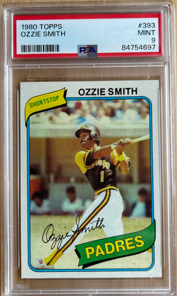 1980 Topps Ozzie Smith PSA 9