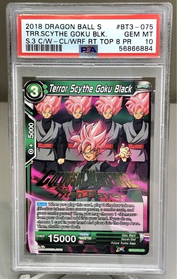Terror Scythe Goku Black Titan Player Gold Stamped Promo PSA 10 GEM MT