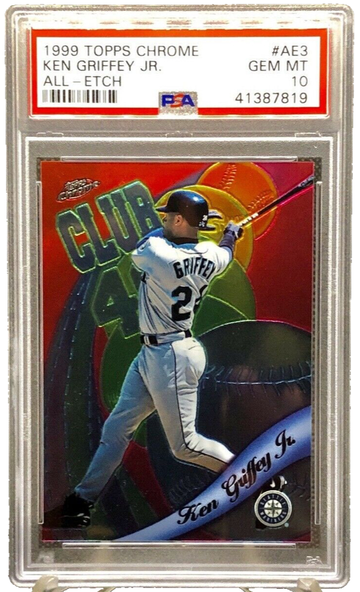 1999 Topps Chrome All-Etch #AE3 Ken Griffey Jr PSA 10 GEM MT Seattle Mariners