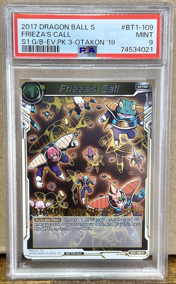 Frieza's Call Otakon Event Stamped Promo Dragon Ball Super Card PSA 9 Mint