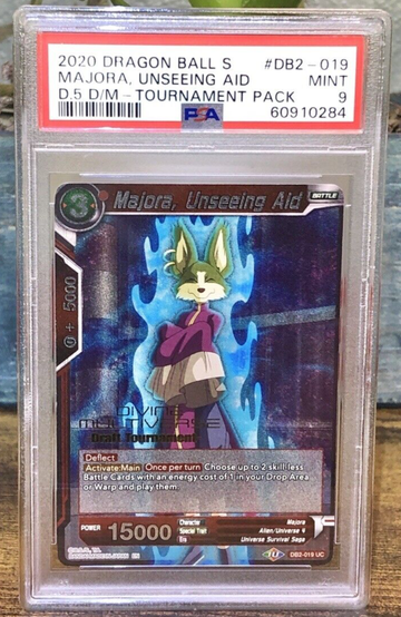 Dragon Ball Super Majora,Unseeing Aid DB2-019 Divine Multiverse Stamped PSA 9