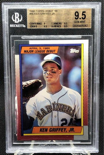 1990 Topps Major League Debut 1989 Ken Griffey, Jr. BGS 9.5 Seattle Mariners #46