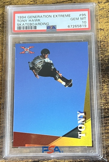 1994 Generation Extreme #95 Tony Hawk Skateboarding RC PSA 10 GEM MT Rookie Card