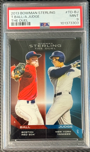 2013 AARON JUDGE - Bowman Sterling “The Duel” Trey Ball [PSA 9] Rookie Prospect
