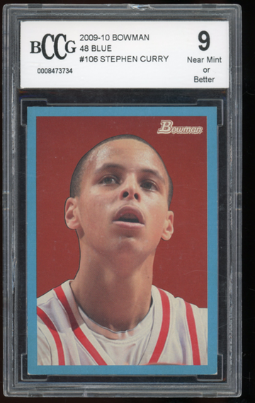 Stephen Curry Bowman Blue Rookie /1948 BCCG9