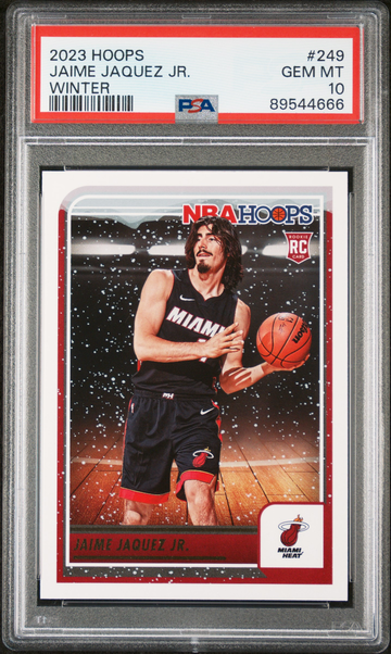 2023-24 NBA Hoops JAIME JAQUEZ JR. RC WINTER Rookie PSA 10 GEM MINT Miami Heat