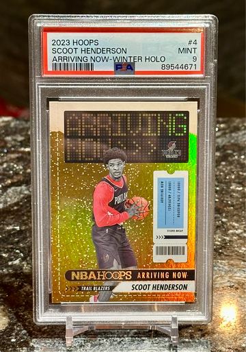 2023-24 NBA Hoops WINTER Arriving Now HOLO SCOOT HENDERSON RC PSA 9 MINT Pop 1 !