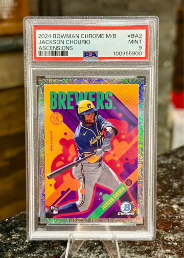 2024 Bowman Chrome JACKSON CHOURIO RC MOJO ASCENSIONS Case Hit PSA 9 MINT SSP