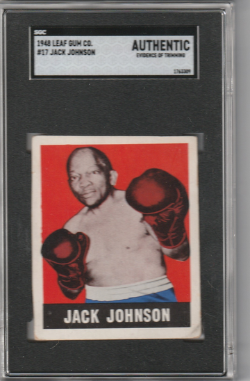 1948 Leaf Gum #17 Jack Johnson SGC Authentic