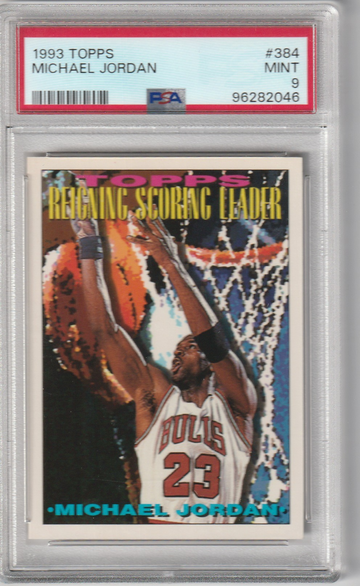 1993 Topps #384 Michael Jordan PSA MINT 9