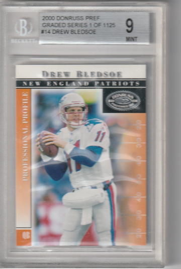 2000 Donruss Preferred Graded Series #14 Drew Bledsoe BGS MINT 9