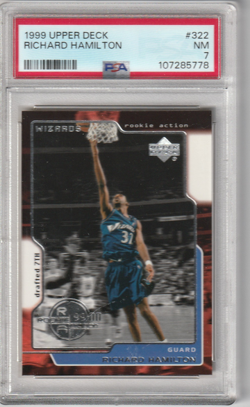 1999 Upper Deck #322 Richard Hamilton Rookie PSA NM 7