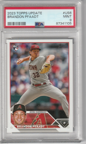 2023 Topps Update #US6 Brandon Pfaadt Rookie PSA MINT 9