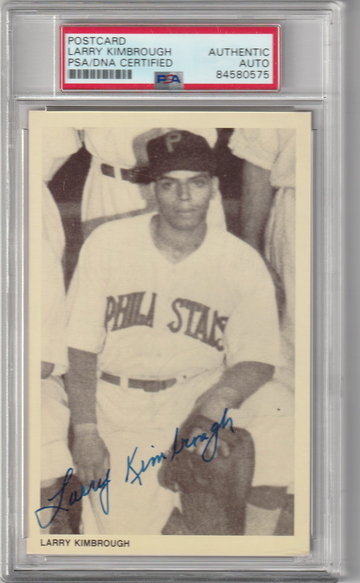 Autographed 1991 Negro League Legends Larry Kimbrough Postcard PSA/DNA Authentic