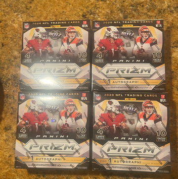 2020 Panini Prizm Football Mega Box 4 Box Lot