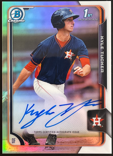 2015 Bowman Chrome Kyle Tucker Refractor auto autograph