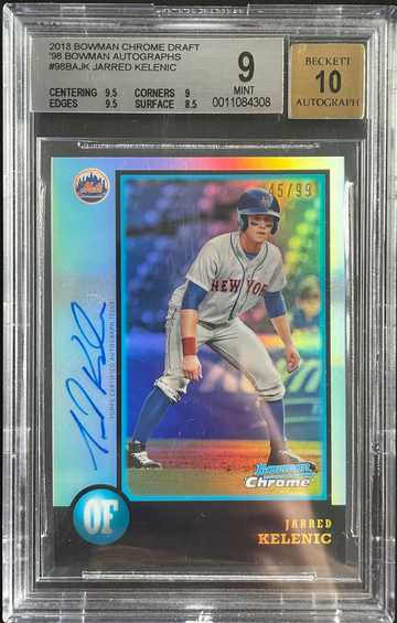 2018 Bowman Chrome Jarred Kelenic 1998 20th Anniversary auto autograph /99 BGS 9