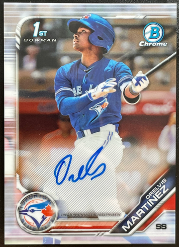 2019 Bowman Chrome Orelvis Martinez auto autograph