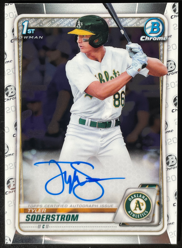 2020 Bowman Chrome Tyler Soderstrom auto autograph