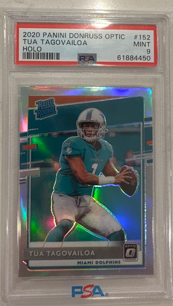 2020 Tua Tagovailoa Donruss Optic Holo PSA 9 #152