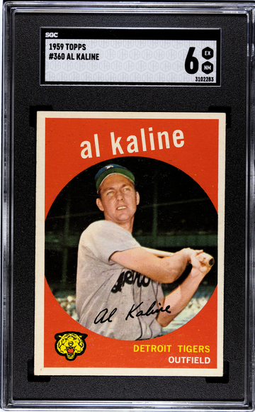 1959 Topps #360 Al Kaline SGC 6 EX-NM Tigers HOF