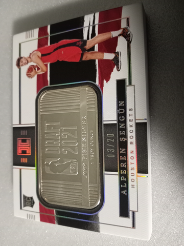 Alperen Sengun MINT Silver Bar Impeccable Basketball 2021-22 Rookie /20  Logoman RC Houston Rockets 