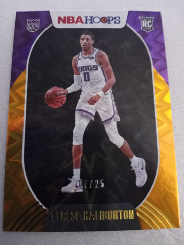 TYRESE HALIBURTON 2020-21 MINT NBA HOOPS ORANGE EXPLOSION /25 RC #238 ROOKIE INDIANA PACERS