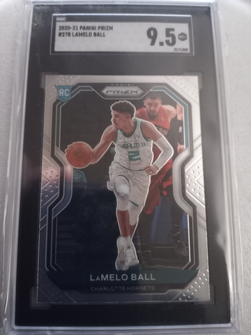 2020 Panini Prizm LaMelo Ball #278 RC Rookie Charlotte Hornets SGC 9.5 MT+