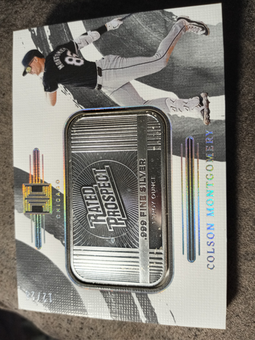 MINT Colson Montgomery 2024 Impeccable Fine Silver Rated Rookie Prospect SP /25 RC Chicago Whitesox