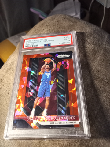 SHAI GILGEOUS-ALEXANDER 2018 PANINI PRIZM #184 RED ICE ROOKIE RC PSA 9 MINT SP OKLAHOMA CITY  THUNDER