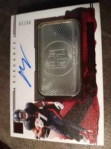 2023 Impeccable Bijan Robinson Rookie Silver Bar Auto FOTL Red /19 Atlanta Falcons RC #3