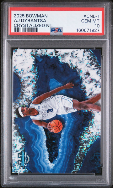 2025 Bowman Basketball Crystalized #CNL-1 AJ Dybantsa SSP PSA 10 BYU Cougars