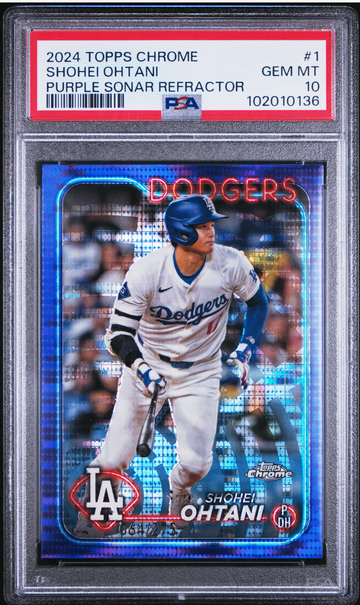 2024 Topps Chrome Shohei Ohtani Purple Sonar Refractor #64/275 PSA 10 POP 27 💎