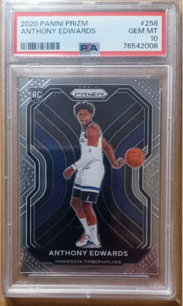 2020 Panini Prizm Anthony Edwards RC PSA 10