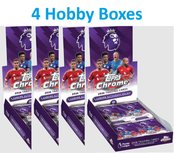 ✅ Lot of 4 ✅ 2026 Topps Chrome Premier League Hobby Box - Presale