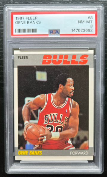 1987 Fleer #8 Gene Banks PSA 8
