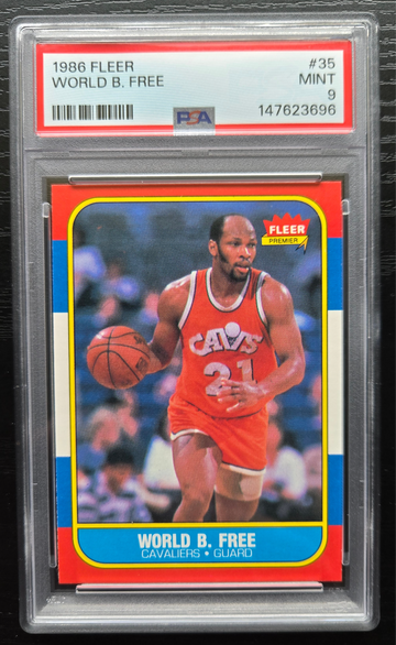 1986 Fleer #35 World B. Free PSA 9
