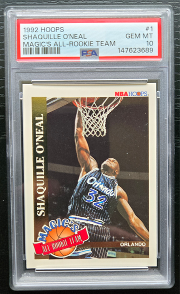 1992 Hoops #1 Shaquille O'Neal PSA 10