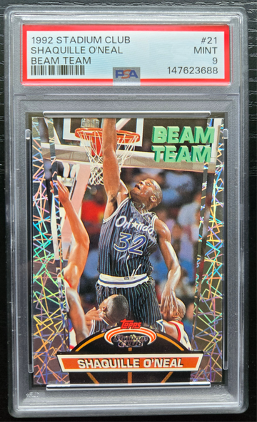 1992 Stadium Club Beam Team #21 Shaquille O'Neal PSA 9