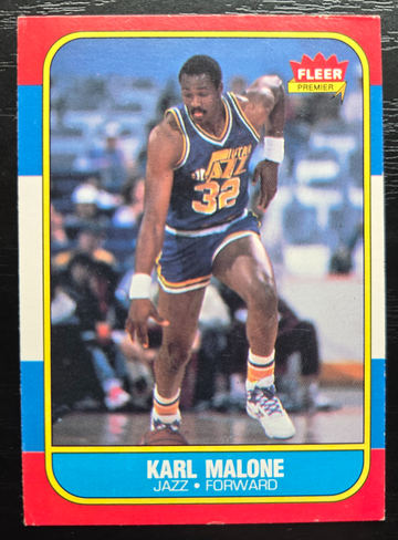 1986 Fleer #68 Karl Malone