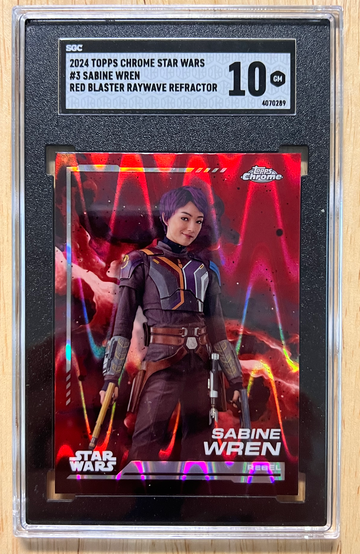 2024 Topps Chrome Star Wars Sabine Wren 3 SGC 10
