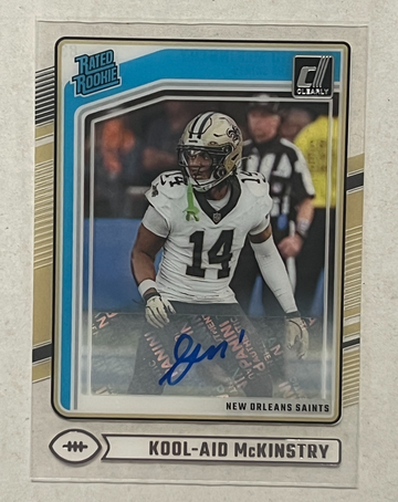 2024 Panini Clearly Donruss Kool-Aid McKinstry 83 Rated Rookie Auto