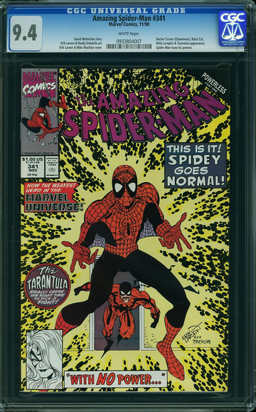 AMAZING SPIDER-MAN #341, CGC 9.4 NM