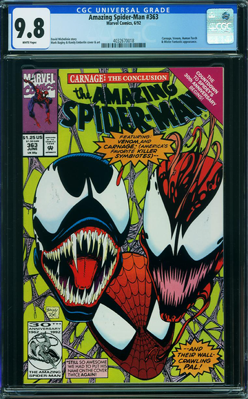 AMAZING SPIDER-MAN #363, CGC 9.8 NM/MT
