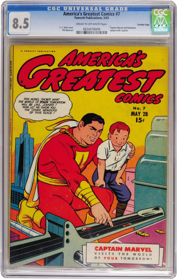 AMERICA'S GREATEST COMICS #7, CGC 8.5 VF+
