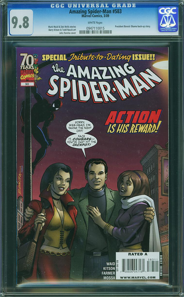 AMAZING SPIDER-MAN #583, CGC 9.8 NM/MT