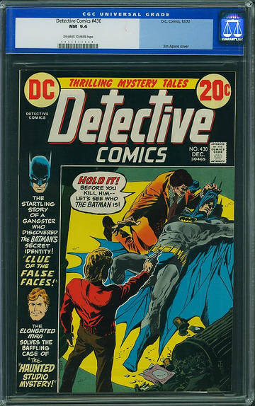 DETECTIVE COMICS #430, CGC 9.4 NM